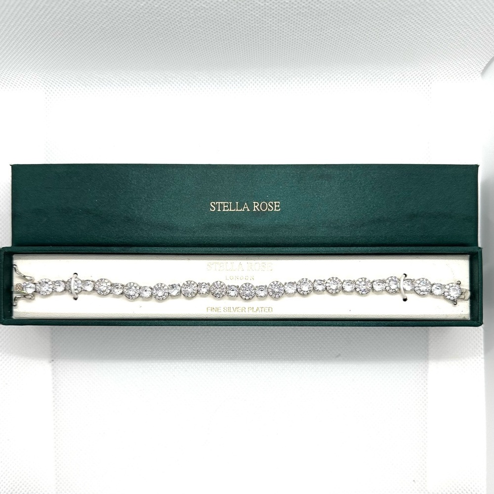 Stella Rose London, Fine Silver Plated Bracelet.
